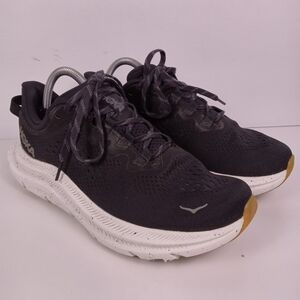 HOKA Kawana 2 Black White Speckled Gum Sole Running Gym Sneakers Womens Size 9.5